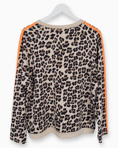 Oversize Leo Sweatshirt beige orange