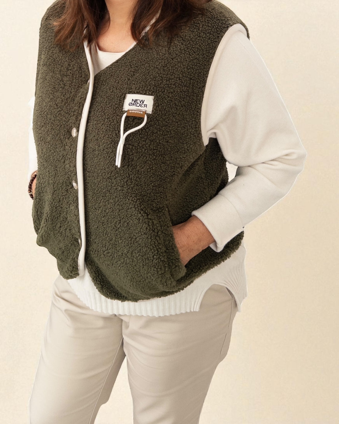 Teddy Weste Choice oliv