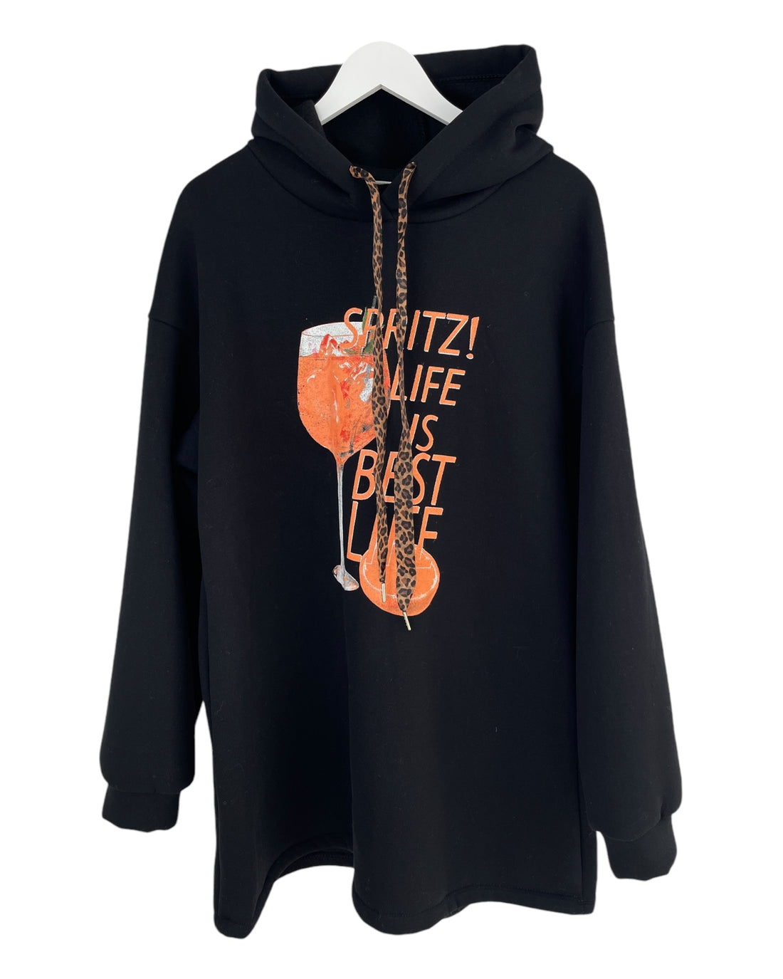 Hoodie Aperol schwarz