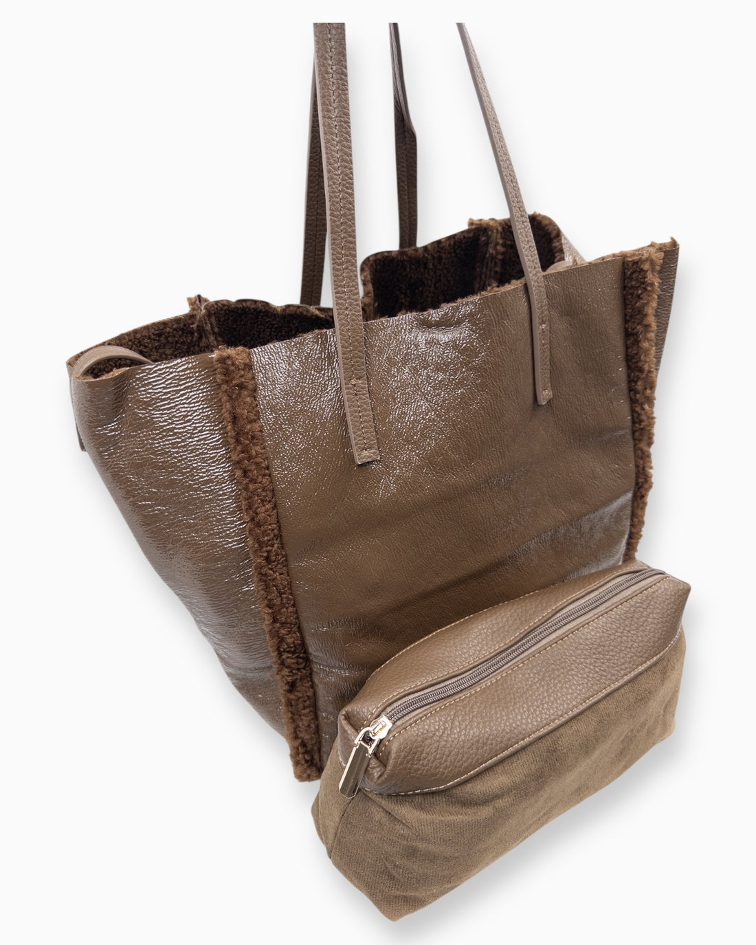 Teddy Handtasche braun