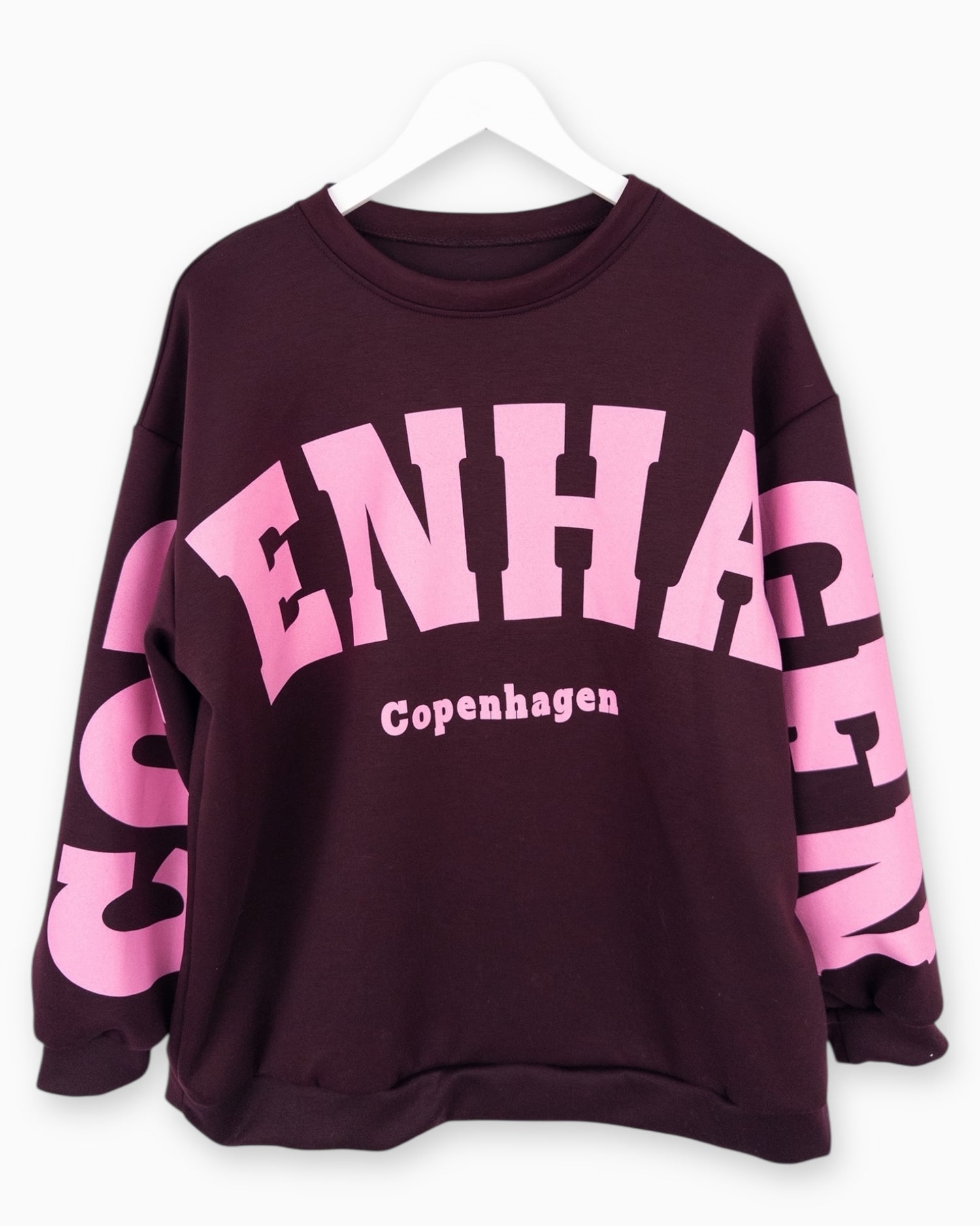 Oversize Sweatshirt Copenhagen weinrot