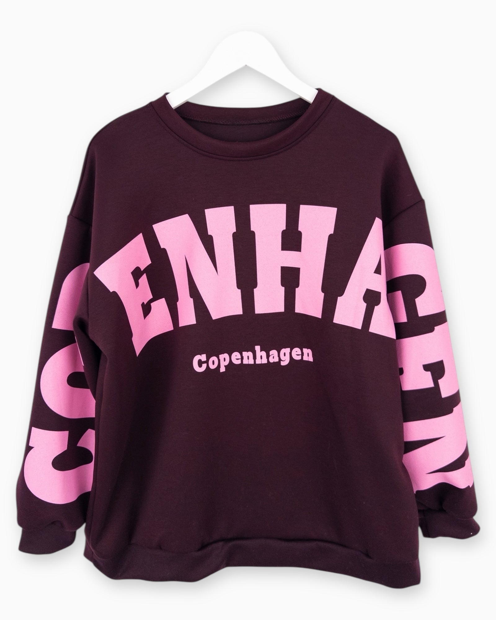 Oversize Sweatshirt Copenhagen weinrot
