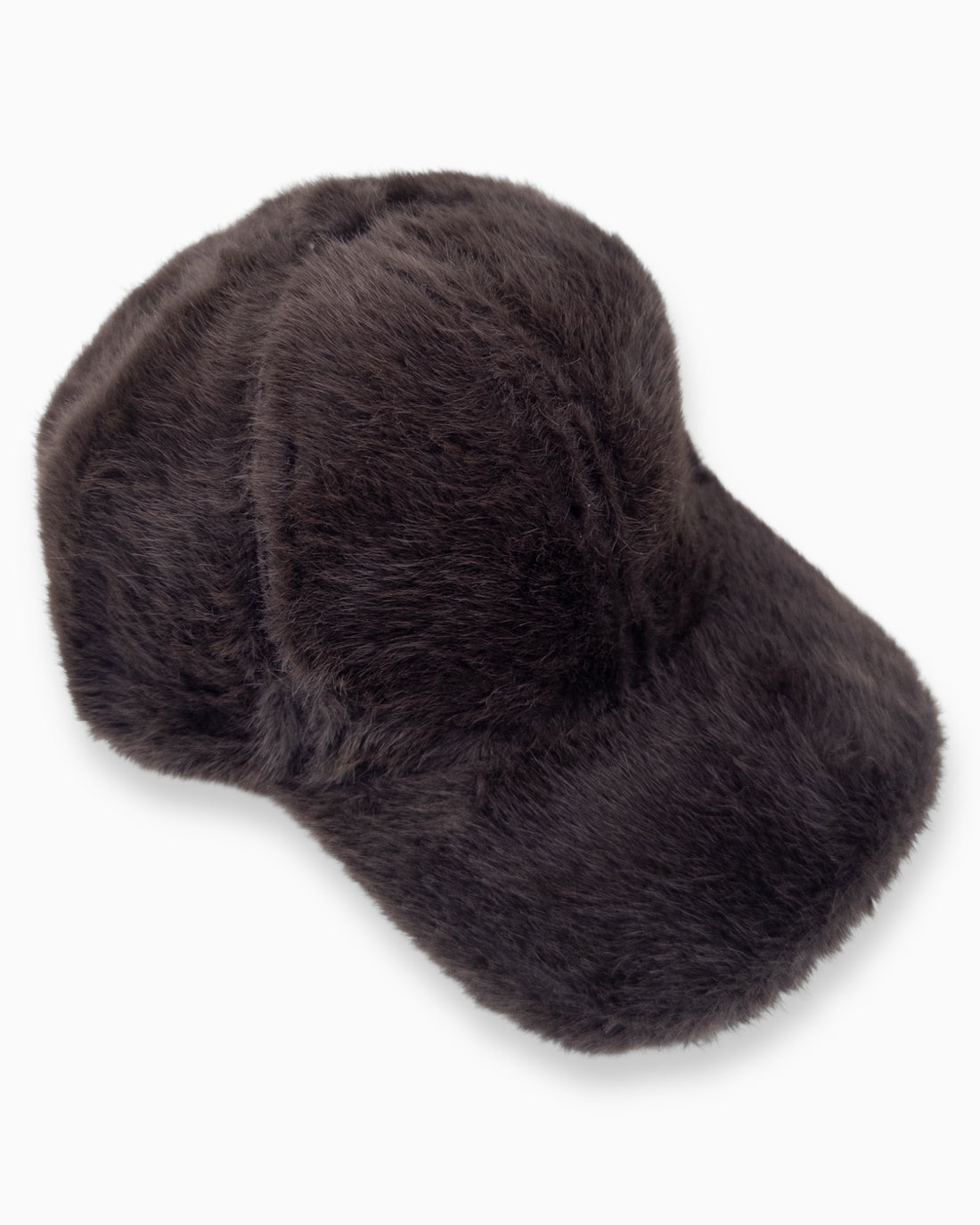 Flauschige Cap dunkelbraun