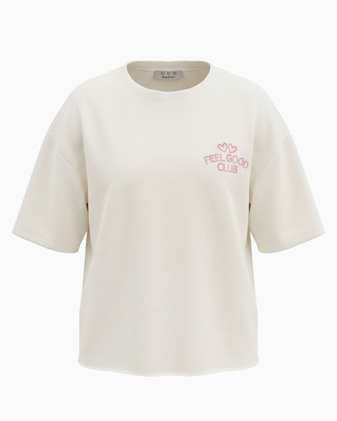 Shirt Feel Good Club weiß