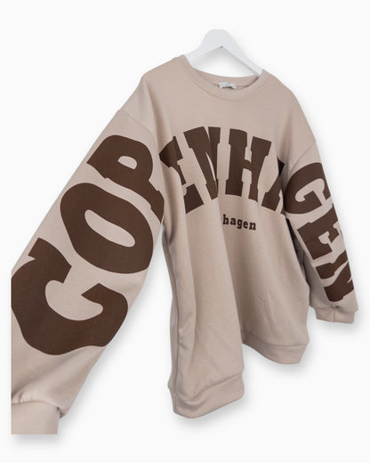 Oversize Sweatshirt Copenhagen beige braun
