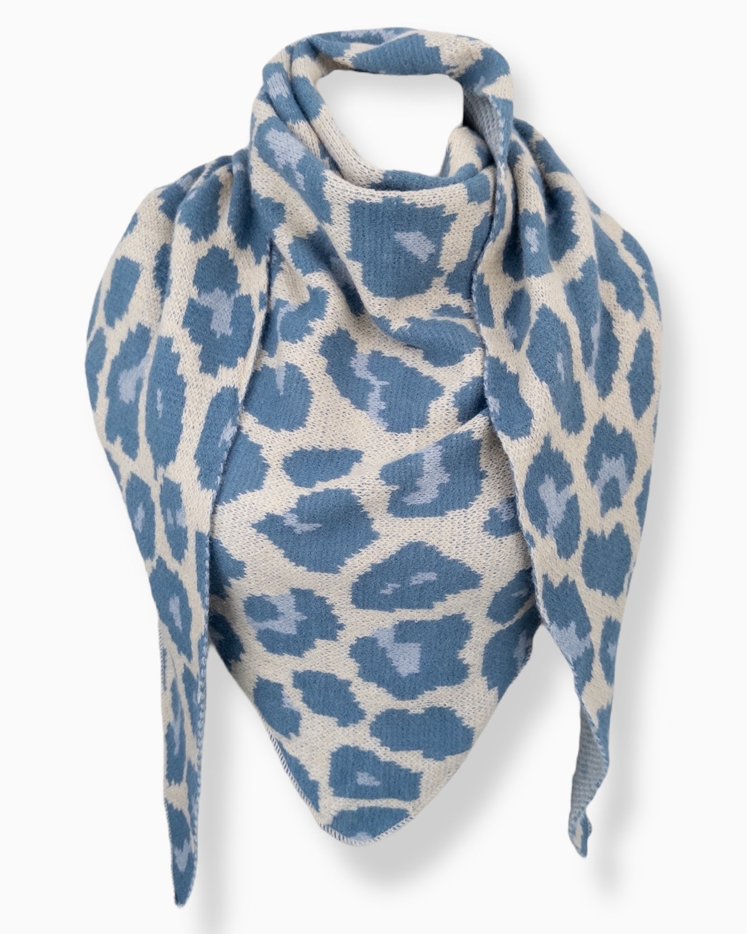 Dreieckstuch Leo blau creme