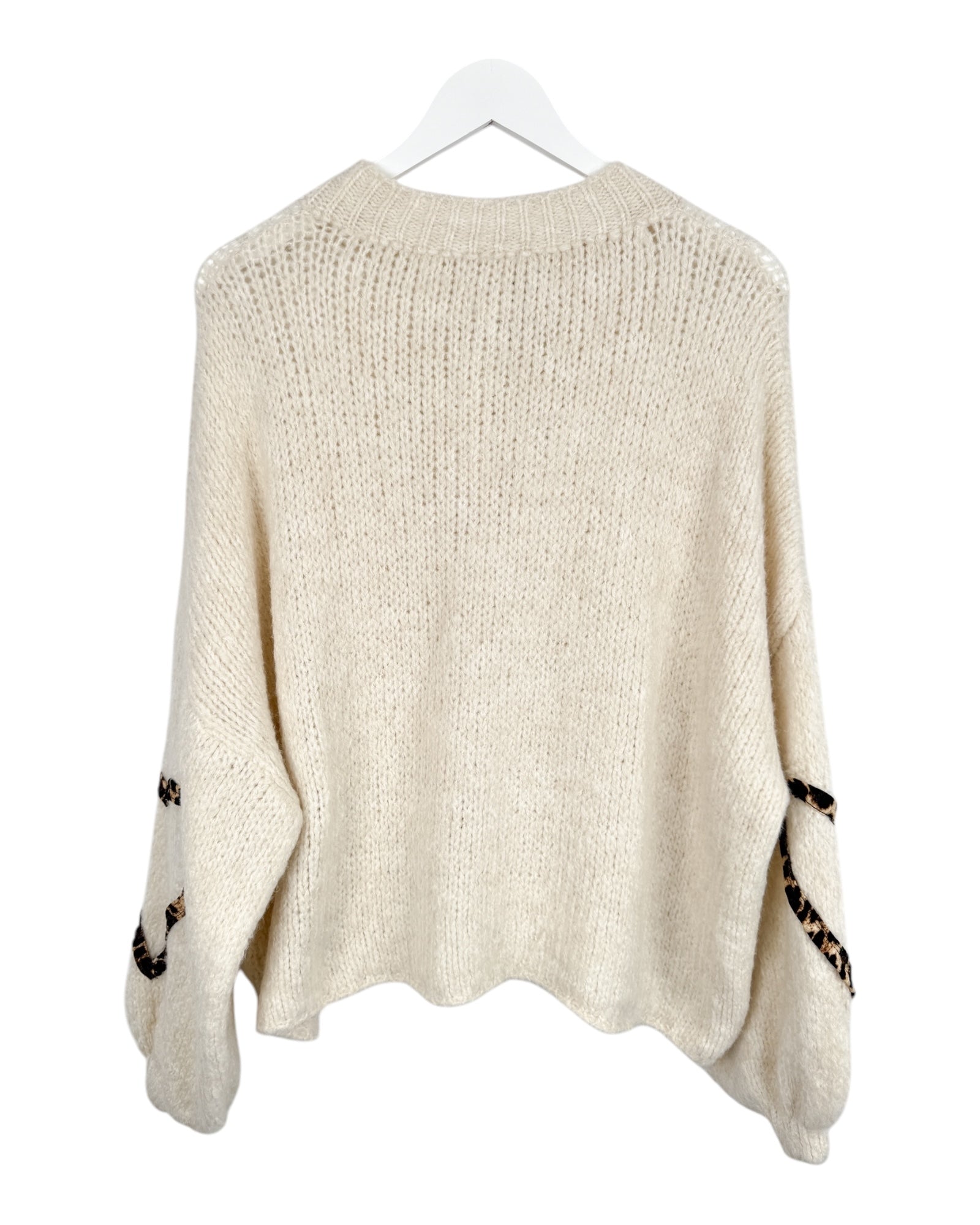 Leo Cardigan Herz creme