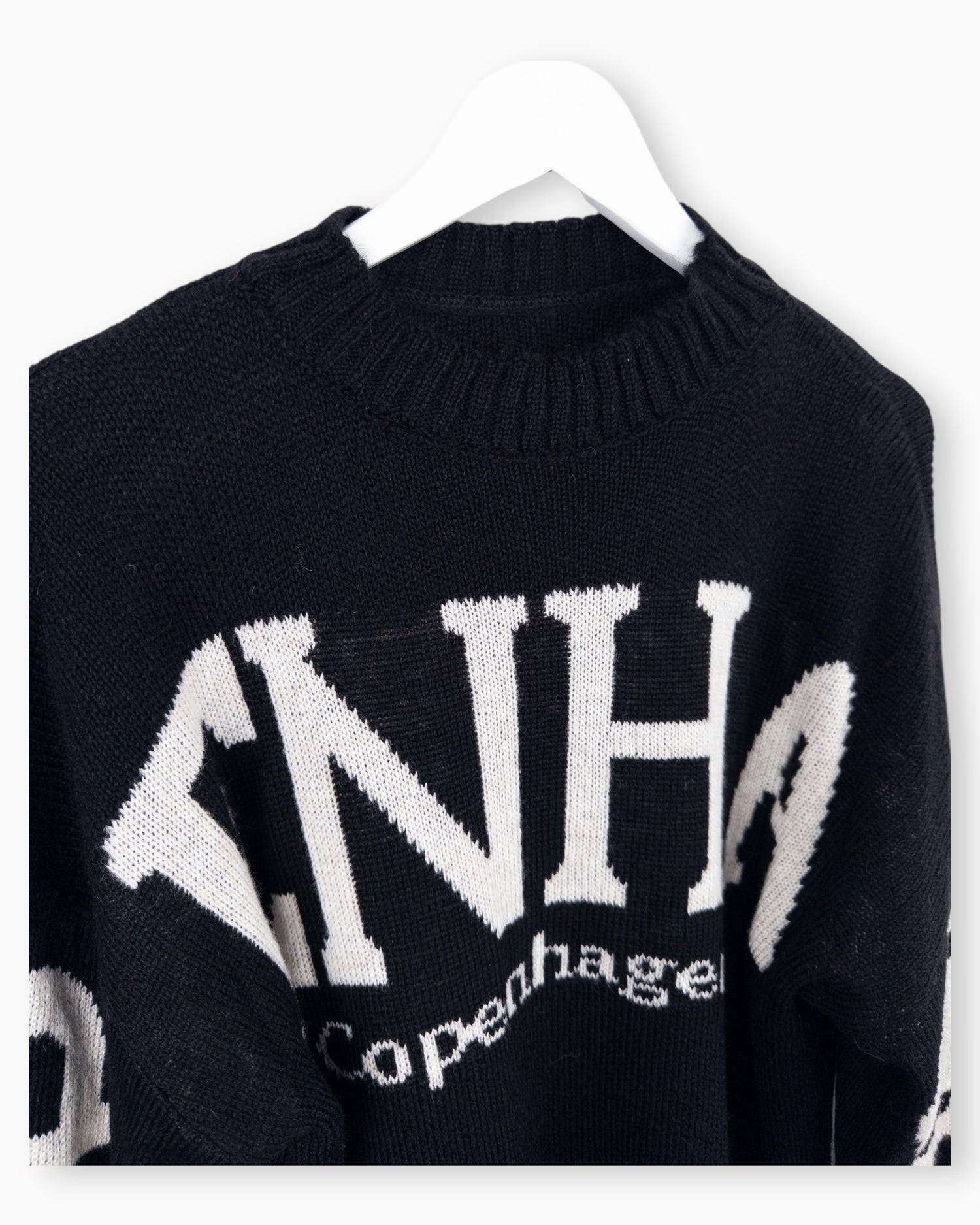 Strickpullover Copenhagen schwarz weiß