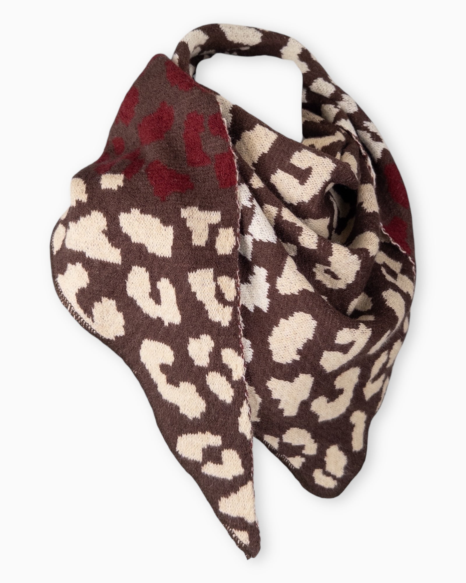 Dreieckstuch Leo dunkelbraun