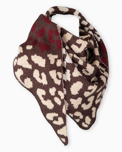 Dreieckstuch Leo dunkelbraun