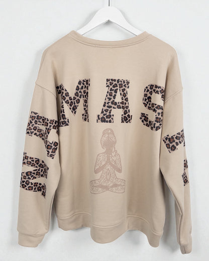 Leo Sweatshirt Namaste beige