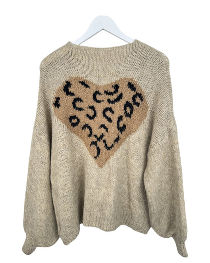 Leo Cardigan Schleife beige