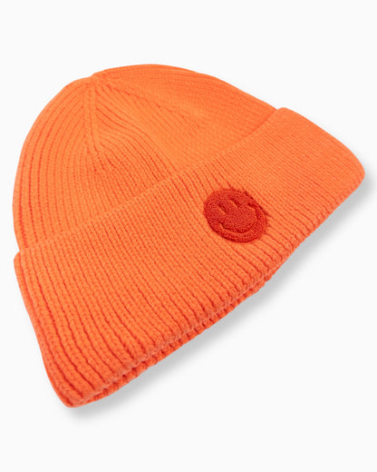 Smiley Mütze neonorange