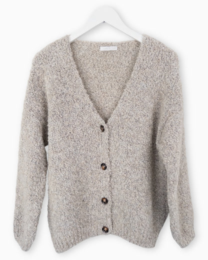 Strickjacke Maja taupe