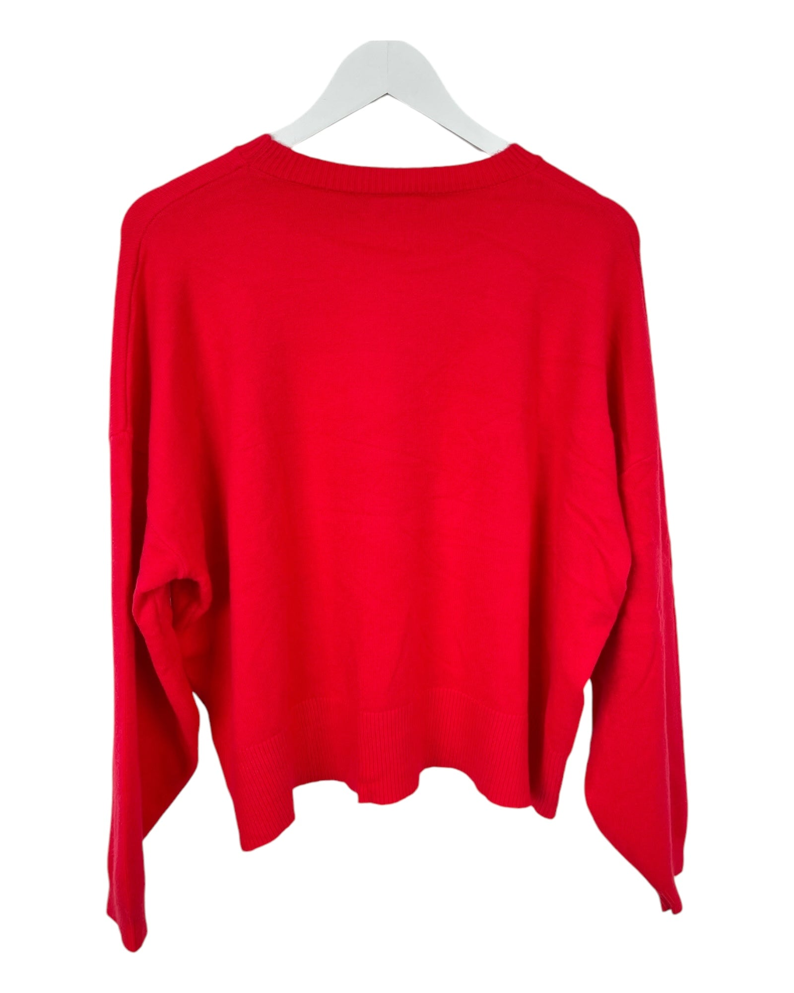 Feinstrickpulli Amour rot