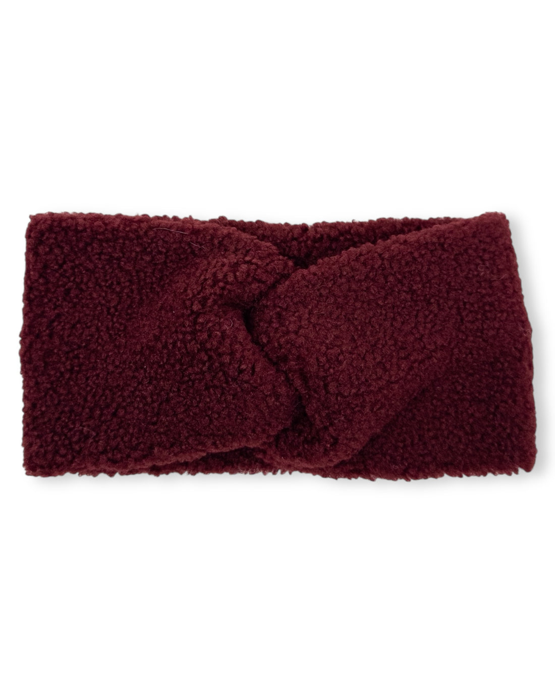 Teddy Stirnband weinrot