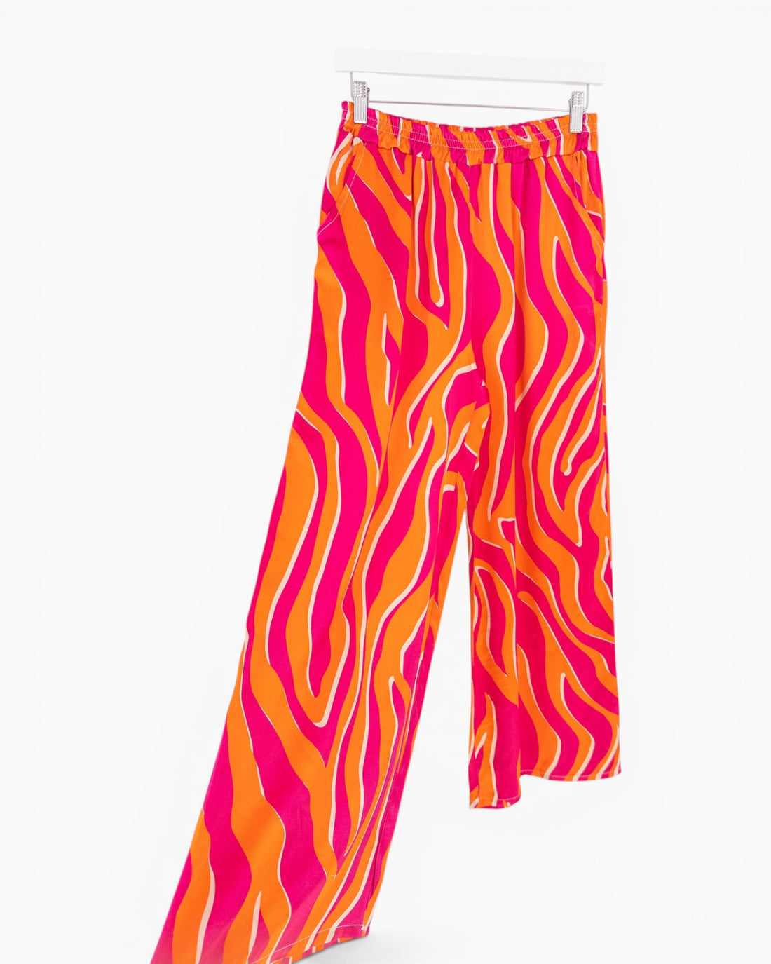Leichte Zebra Hose pink orange