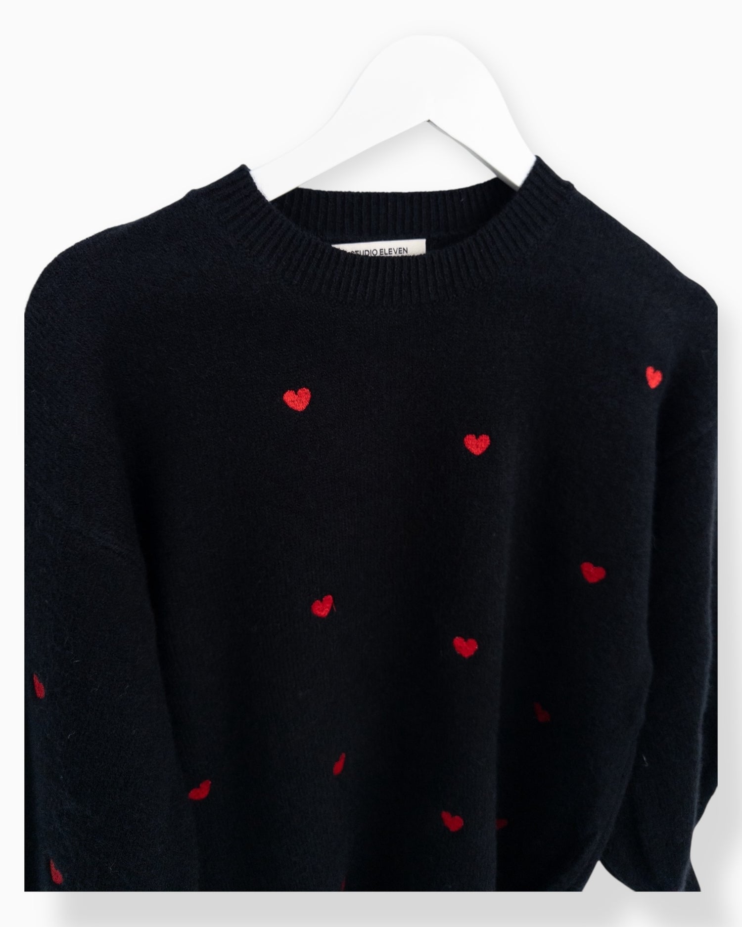 Pullover Herz schwarz