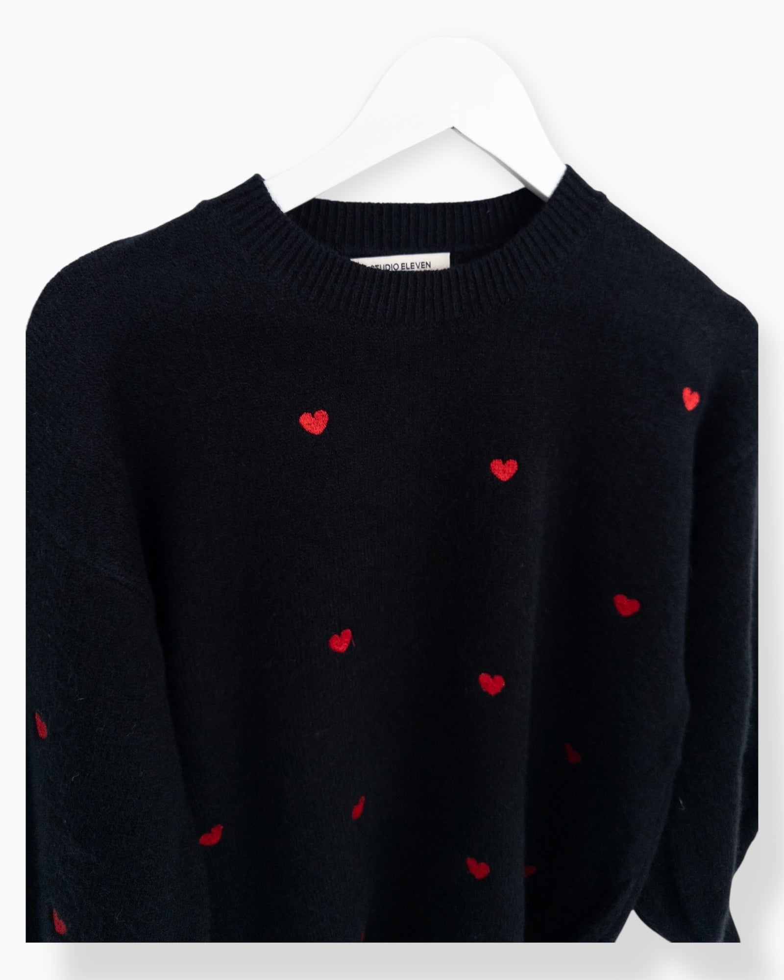 Pullover Herz schwarz