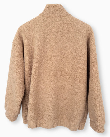 Teddy Jacke beige