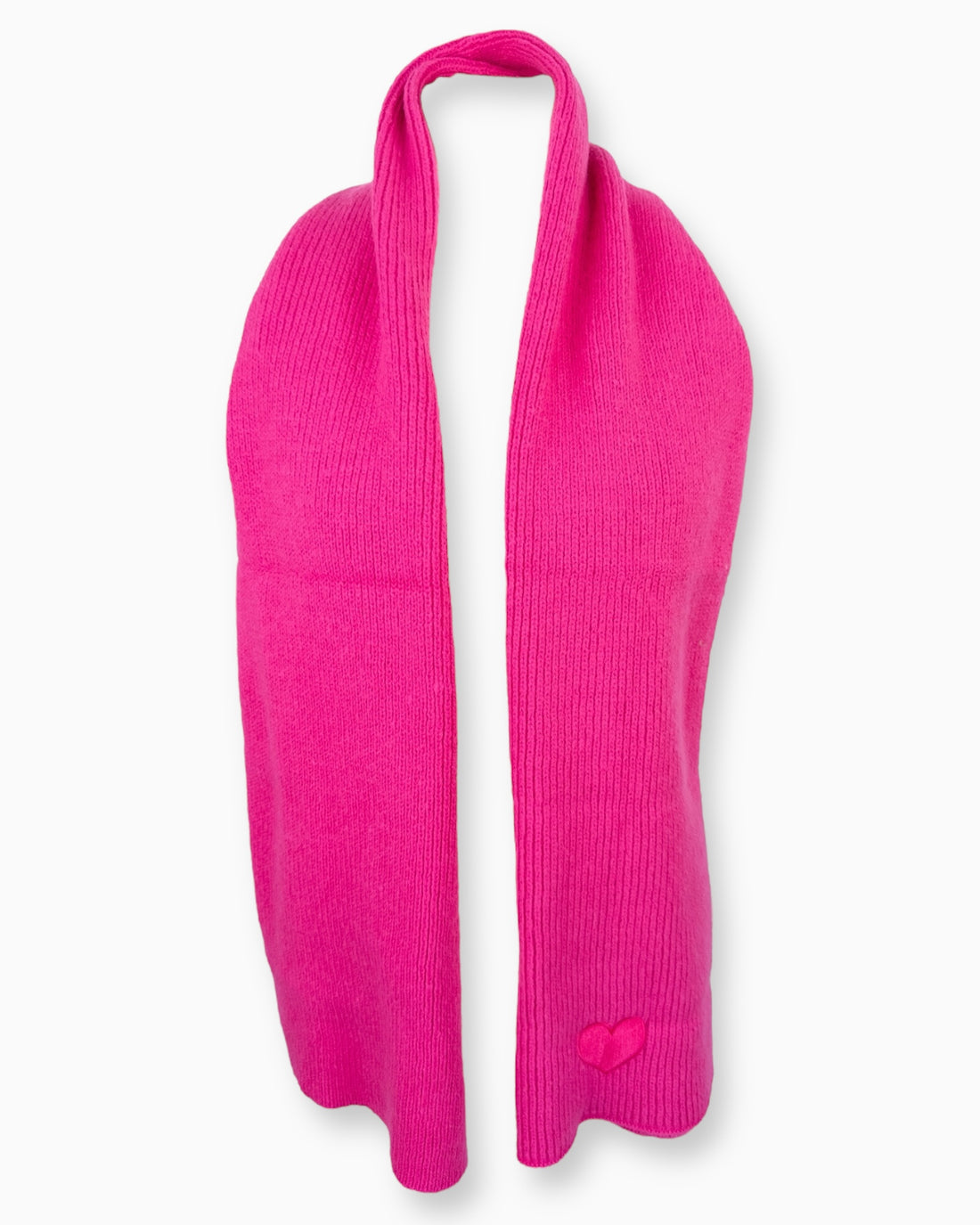 Herz Schal pink