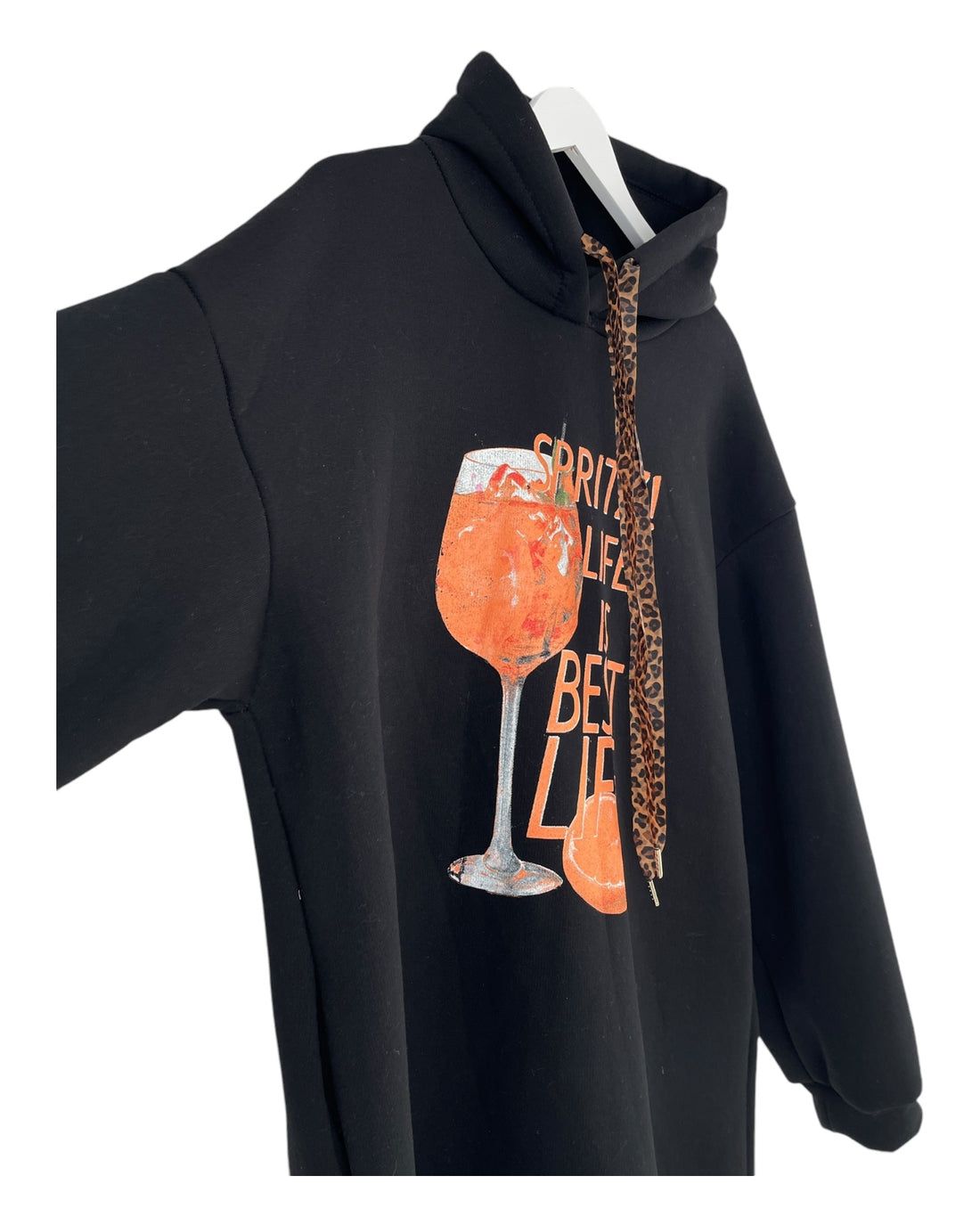 Hoodie Aperol schwarz