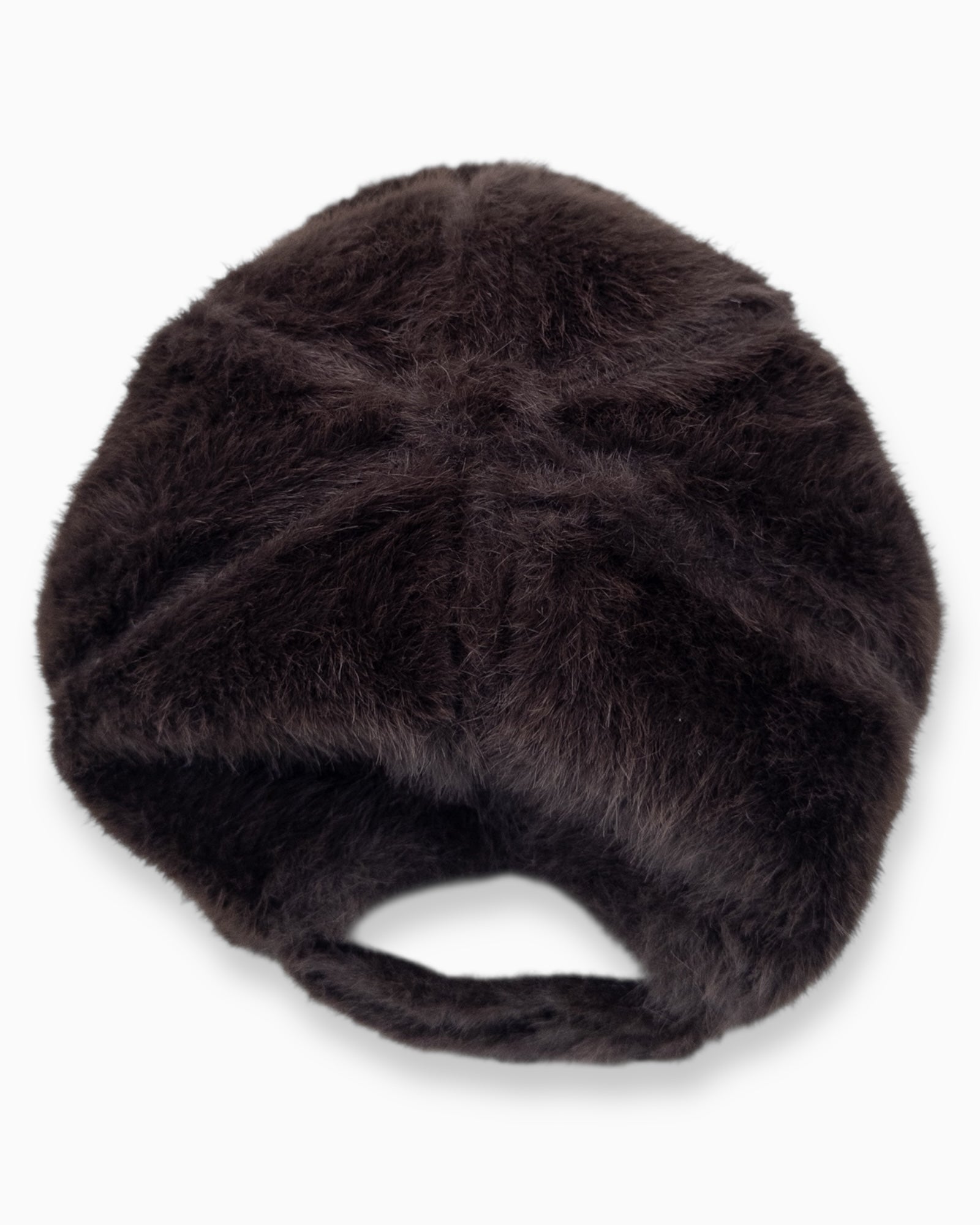 Flauschige Cap dunkelbraun