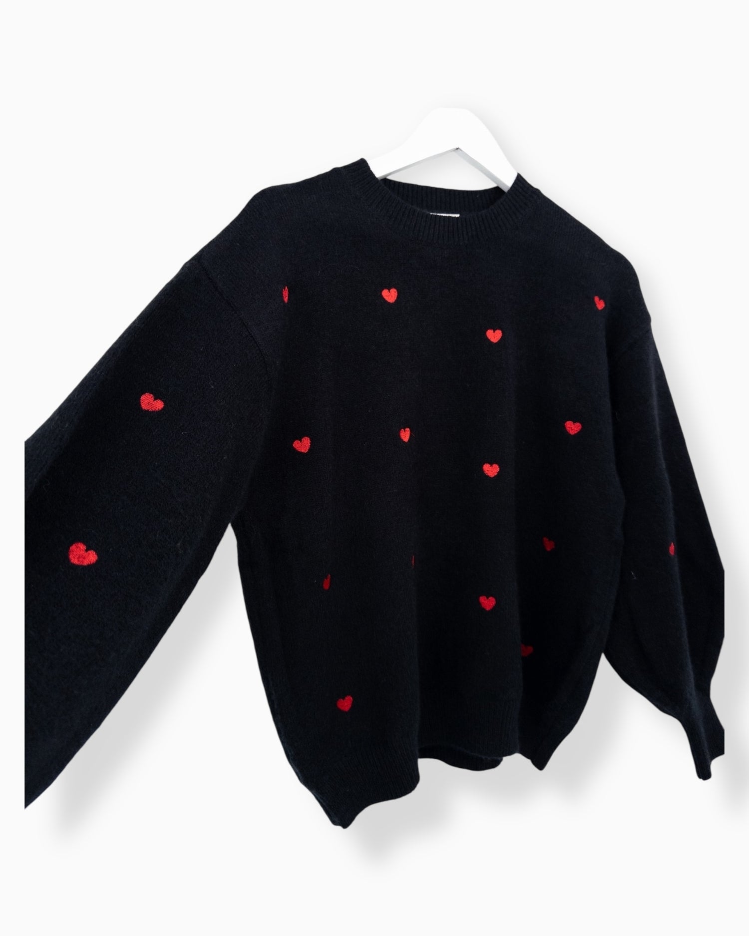 Pullover Herz schwarz