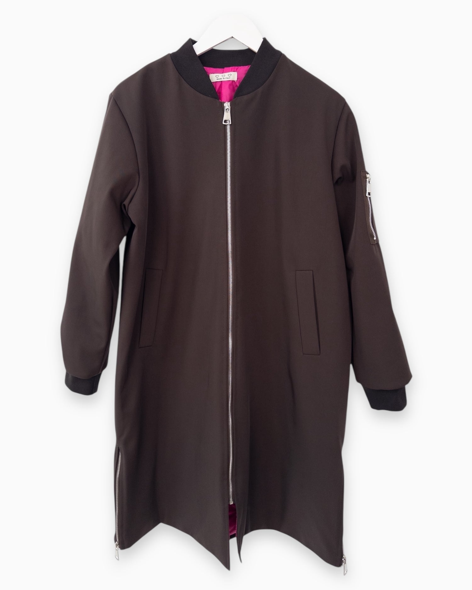 Bomber-Mantel schoko