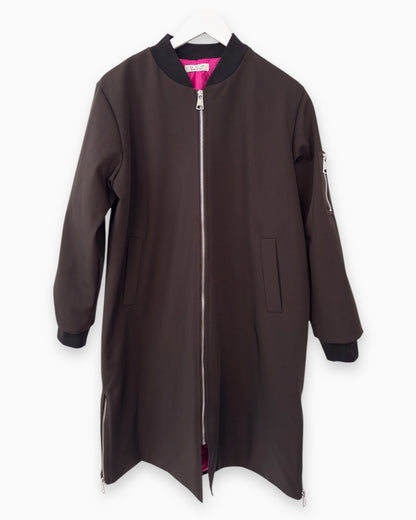 Bomber-Mantel schoko