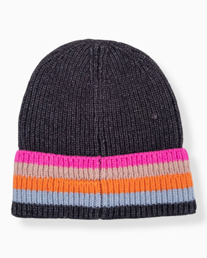 Strickmütze Rainbow schwarz