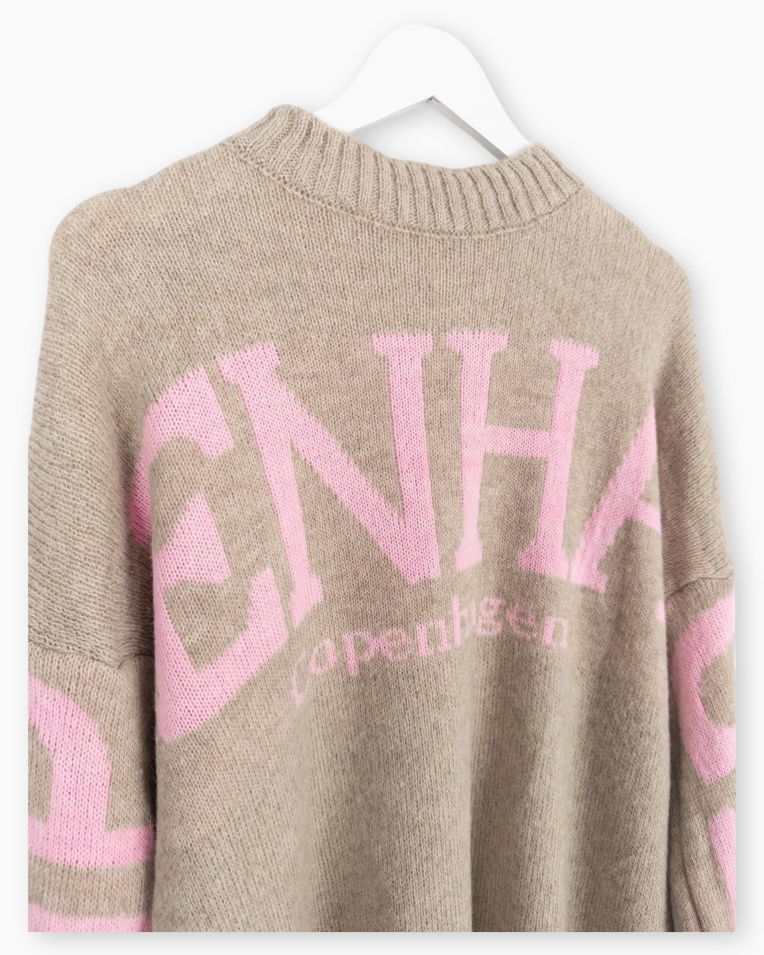 Strickpullover Copenhagen beige rosa