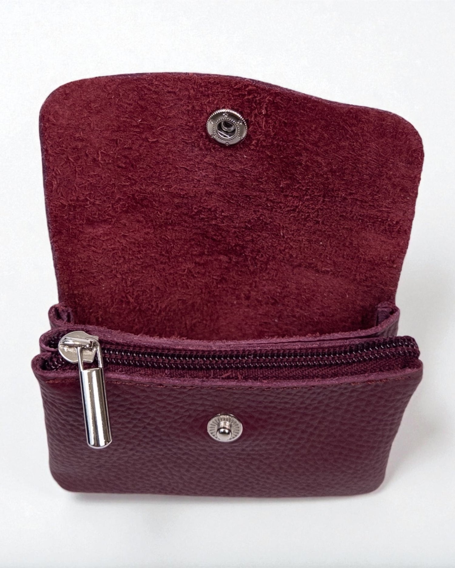 Geldbörse Leder klein berry