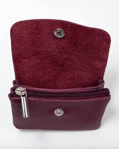 Geldbörse Leder klein berry