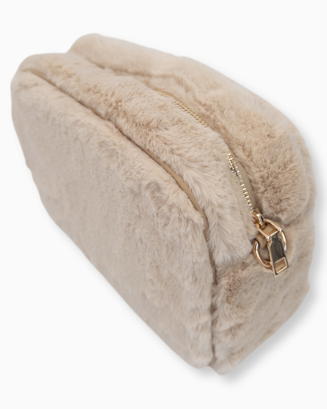 Flauschige Umhängetasche creme
