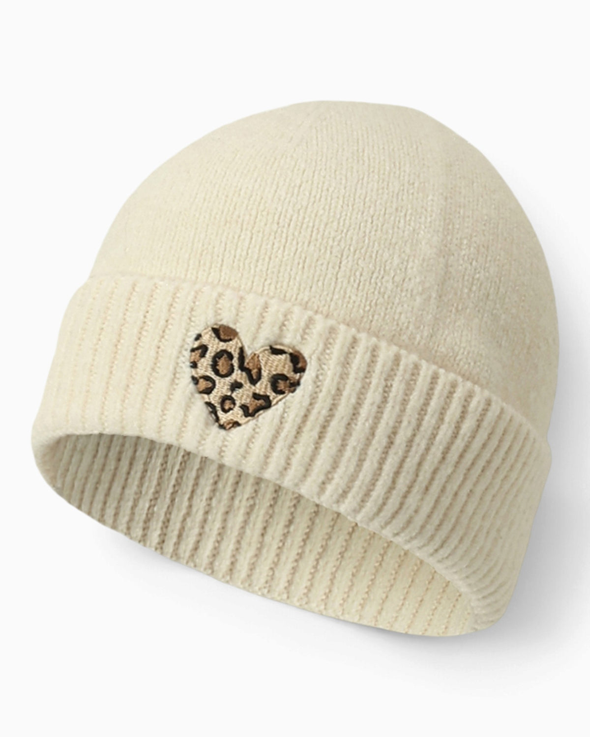 Mütze Leo Herz creme