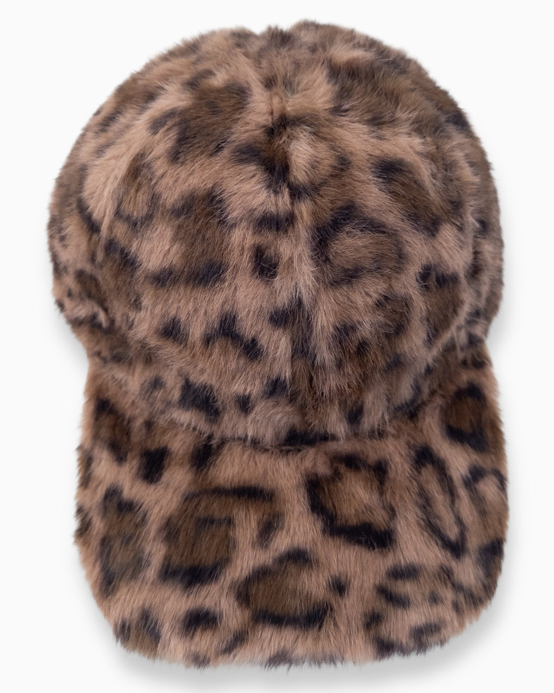 Flauschige Leo Cap braun