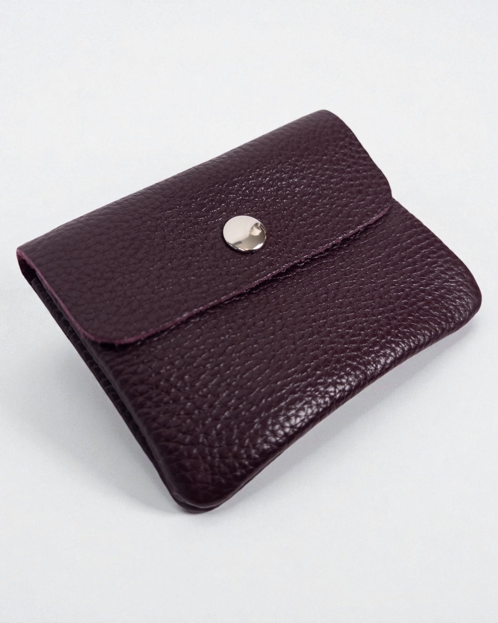 Geldbörse Leder klein berry dunkel