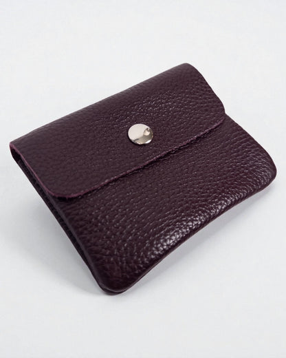 Geldbörse Leder klein berry dunkel