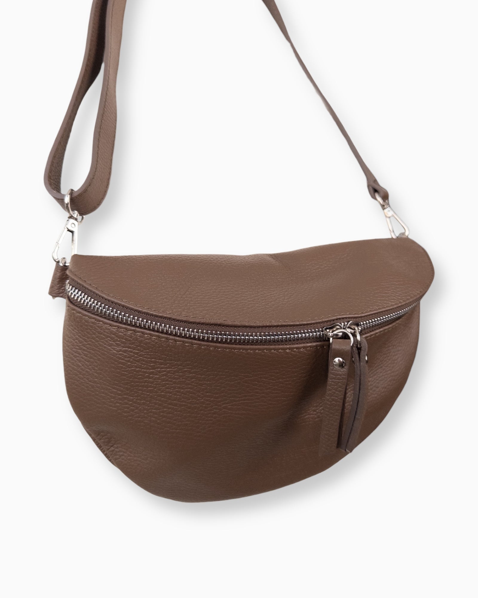 Umhängetasche Leder braun