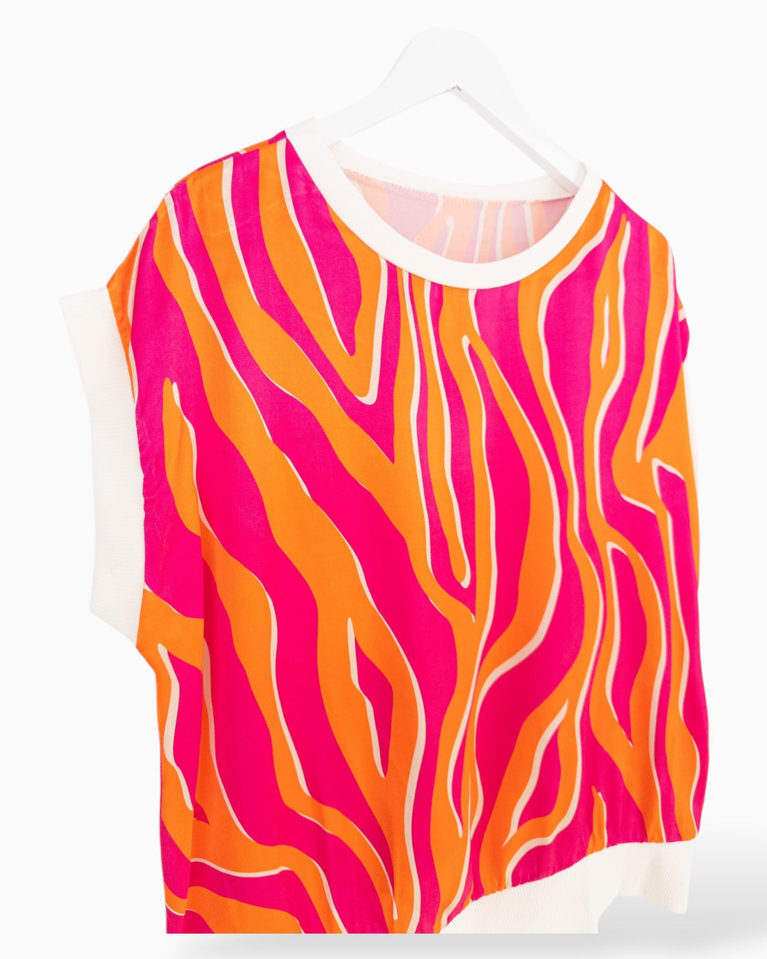 Leichtes Top Zebra orange pink