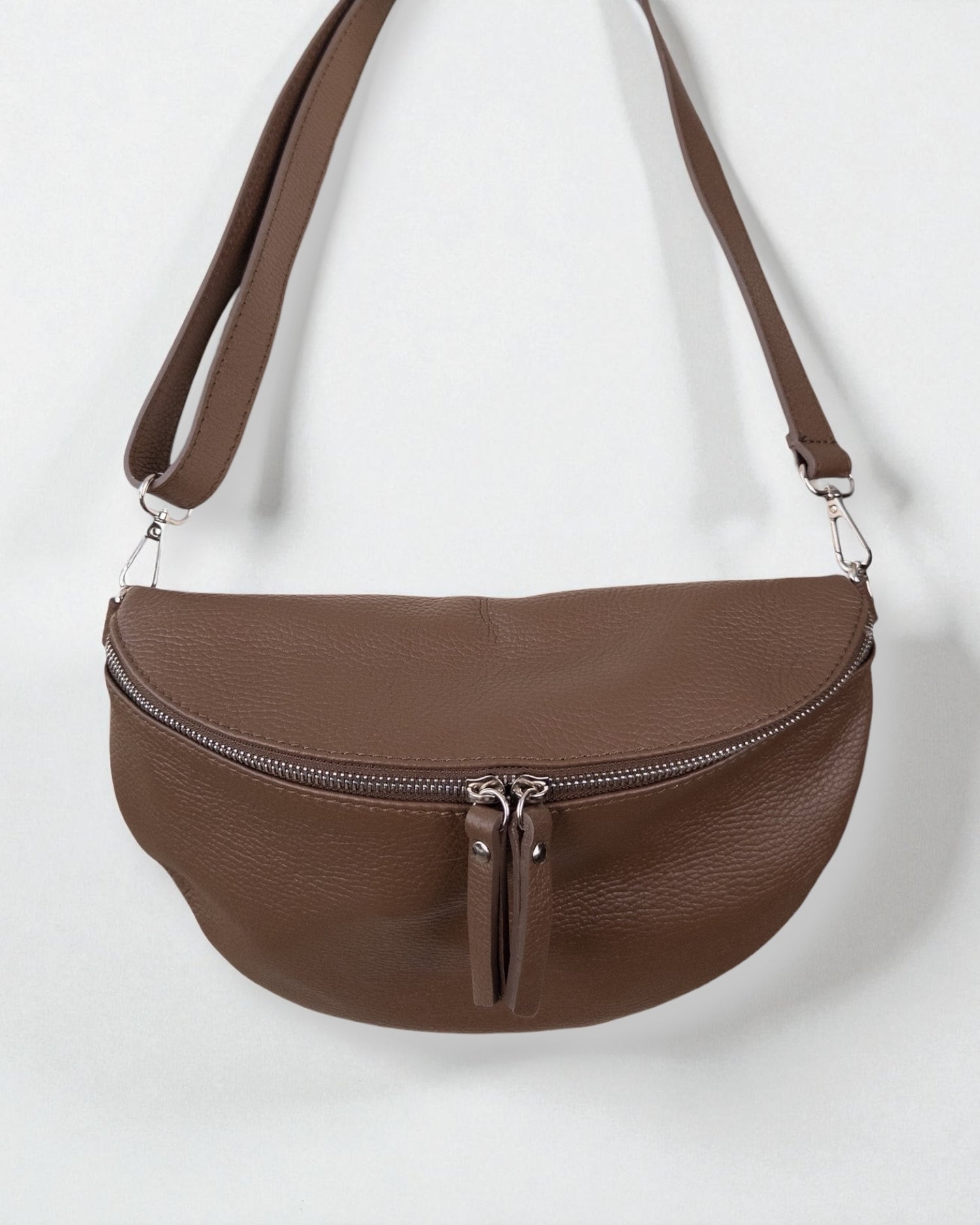 Umhängetasche Leder braun