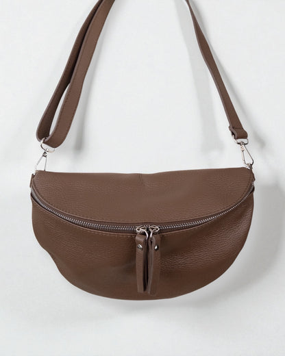 Umhängetasche Leder braun