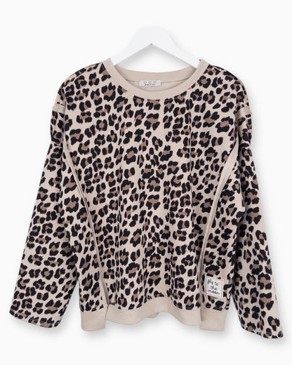 Oversize Leo Sweatshirt Luna beige
