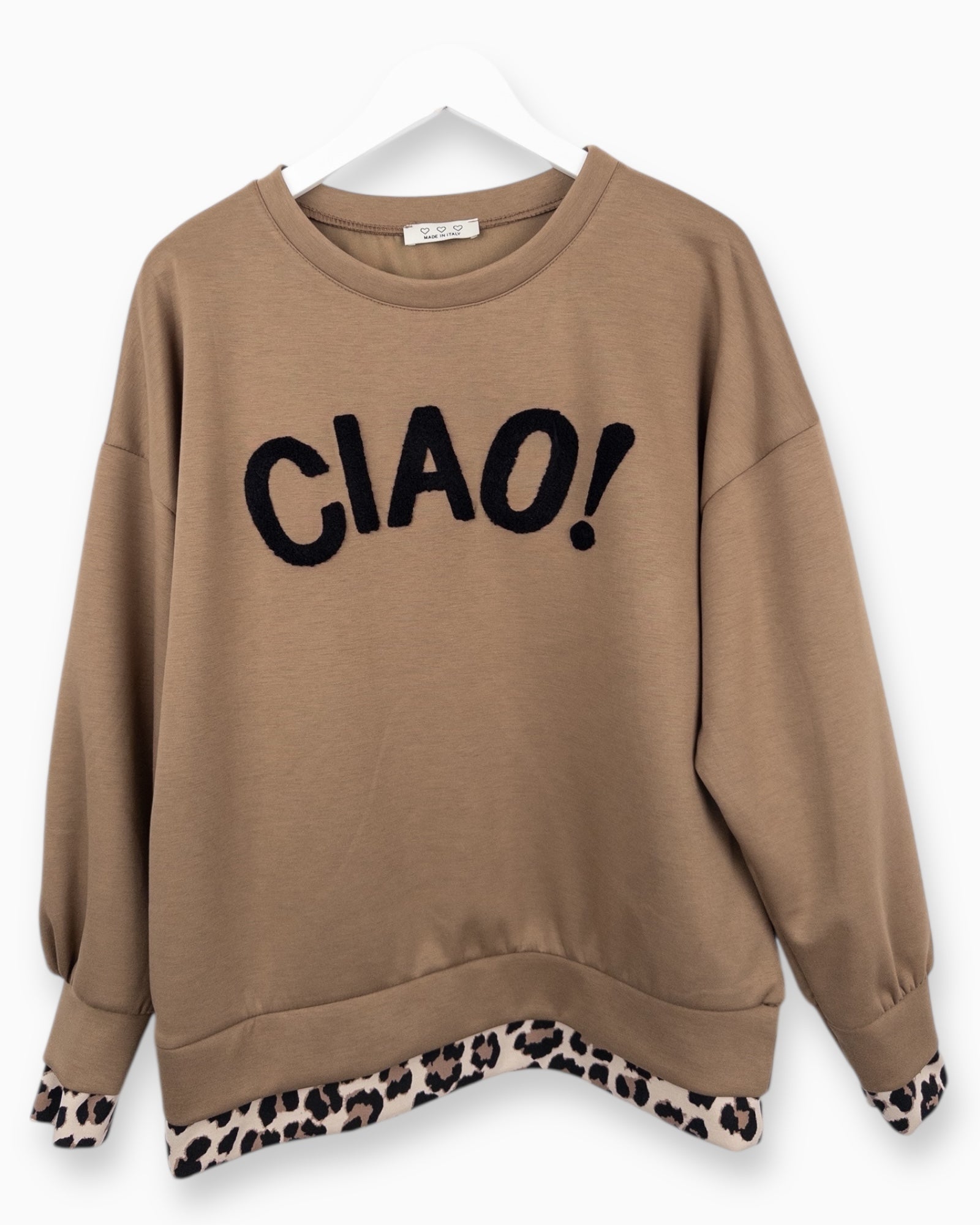 Sweatshirt Ciao hellbraun