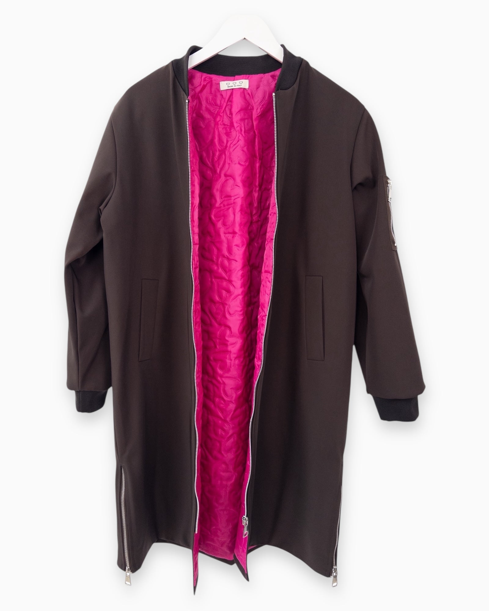 Bomber-Mantel schoko