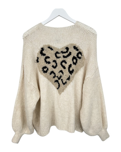 Leo Cardigan Schleife creme