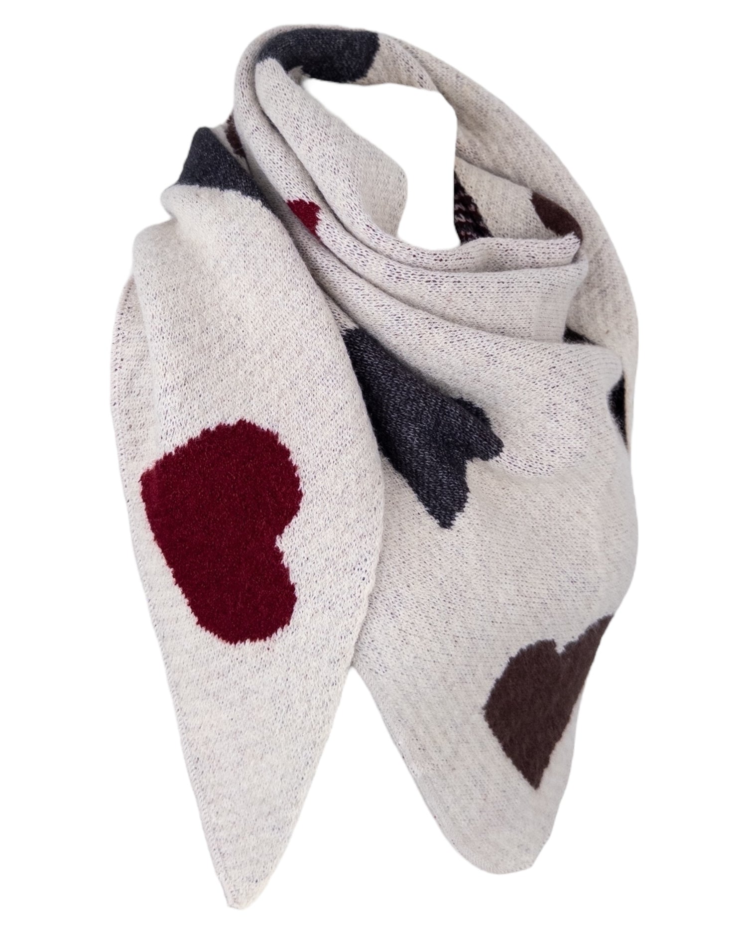 Herz Dreieckstuch sand