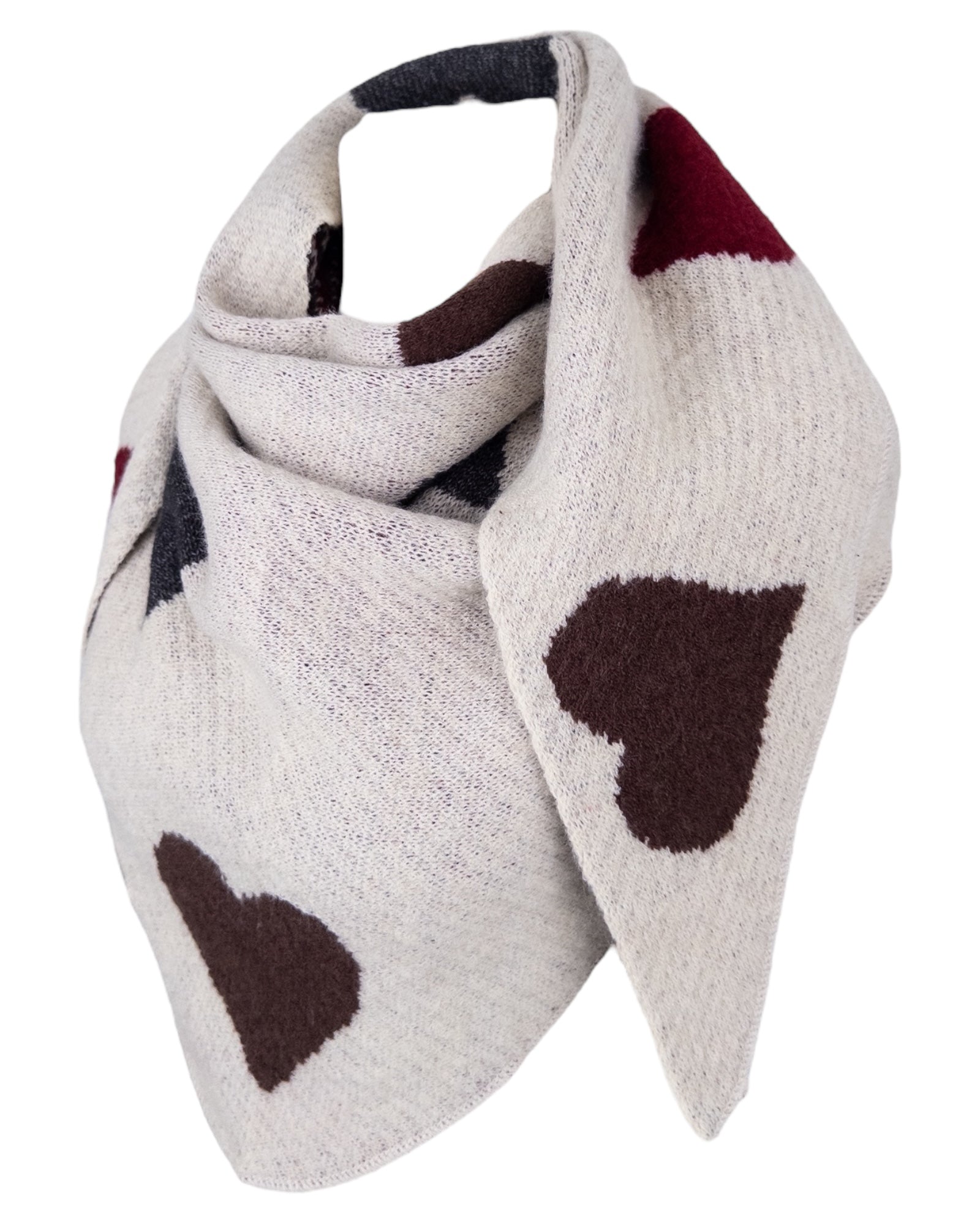 Herz Dreieckstuch sand