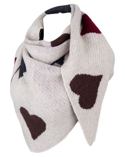 Herz Dreieckstuch sand